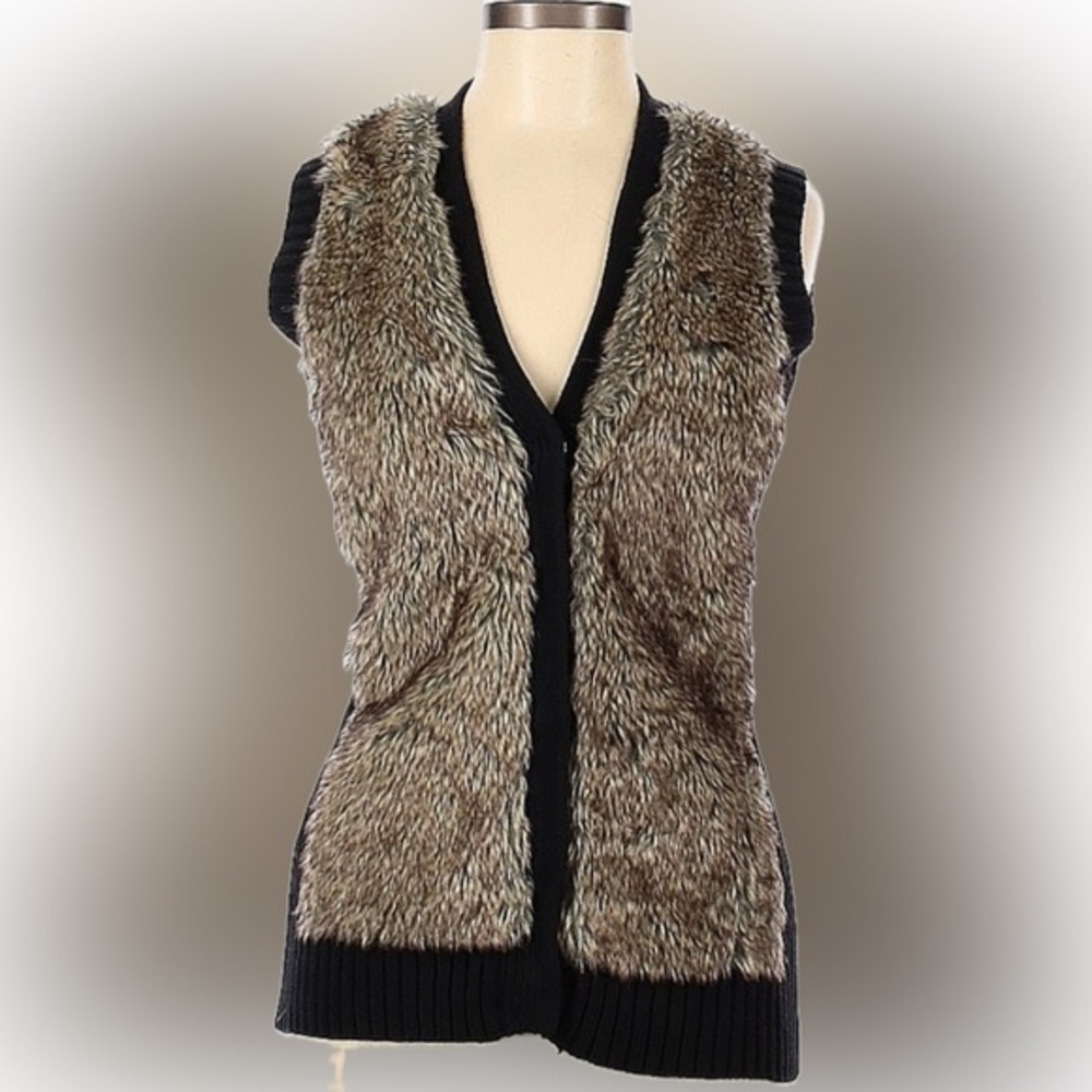 KONTROL Contemporary Faux Fur Vest